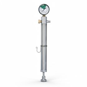 Pump with pressure gauge