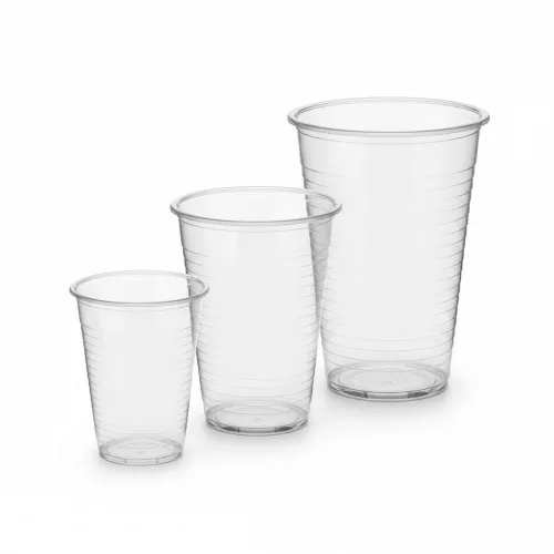 Pahar din plastic 200ml moale transparent 100 buc/pachet