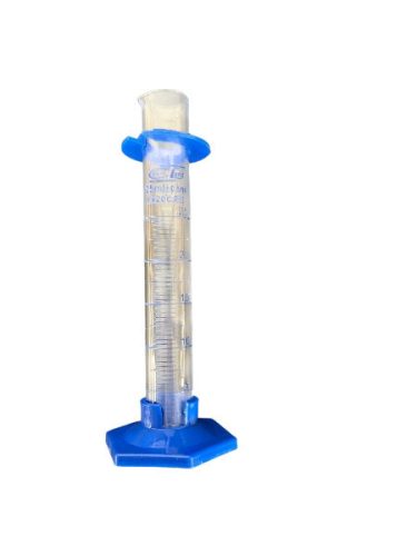 Measuring cylinder 25 ml glass with plastic base