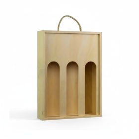 Držač boca vina drvena kutija 3 b,bl