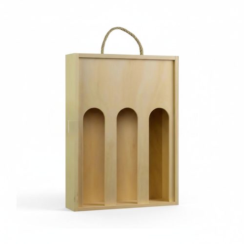 Držač boca vina drvena kutija 3 b,bl