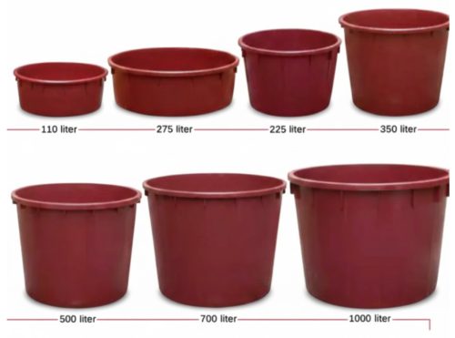 Talijanska plastična kaca BURGUNDY 150 lit