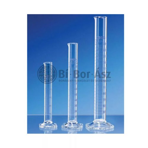 Mérőhenger 50 ml üveg,üvegtalpú