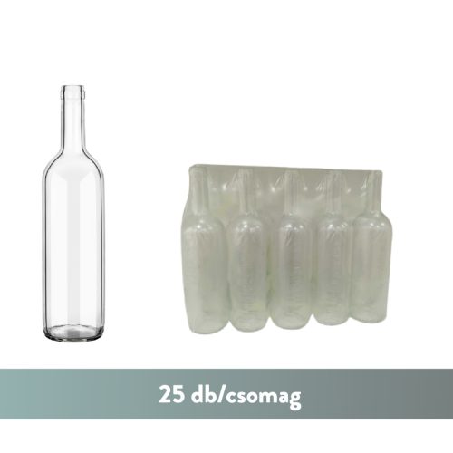 BP Bordói LEGERA színtelen dugós 0.75 liter (25db/csomag)