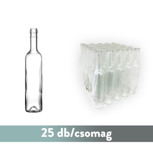 BP Bordói elit színtelen dugós 0.5 liter (25db/csomag)