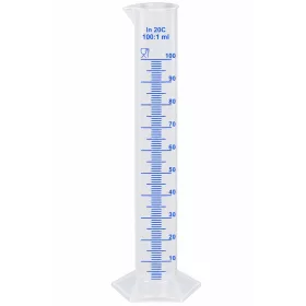 Measuring cylinder 100 ml plastic