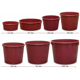 Talijanska plastična kaca BURGUNDY 210 lit