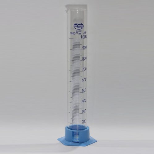 Mérőhenger üveg 1000 ml műanyag talpú