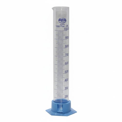 Measuring cylinder 1000 ml glass with plastic base