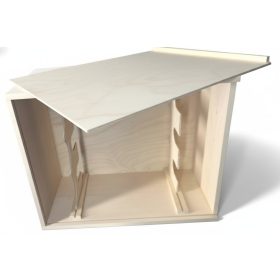 Držač za vinske boce drvena kutija 6 b,bl potiskivač