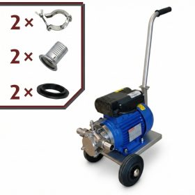   Gumilapátos szivattyú Zambelli T-25  400 volt - szállítókocsival