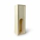 Wine bottle holder wooden box 1 burgundy