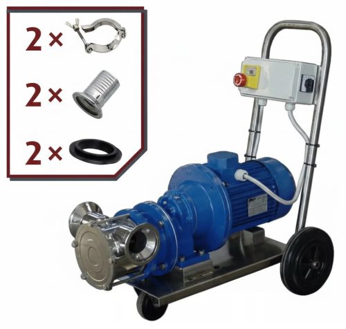 Gumilapátos cefreszivattyú Zambelli T-250 2 seb. 400 volt