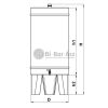 Tank Zottel (14.3) brandy, oil, 300 liters, with inlet opening (09PZG300L)