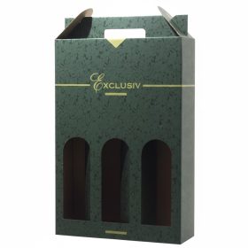 Kartonska kutija vino 3 EXCLUSIVE zelena