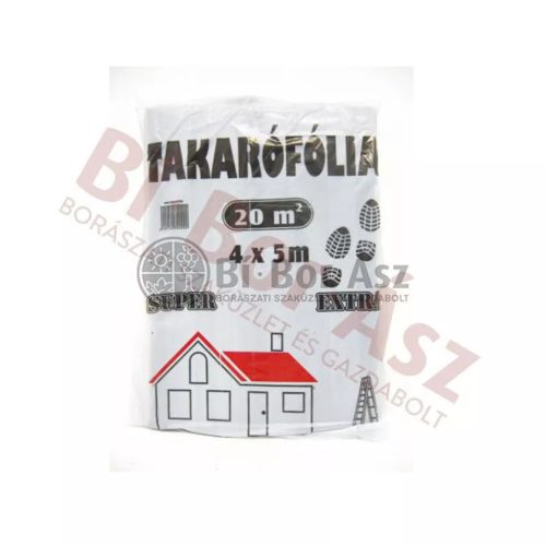Takarófólia 4*5 m-es /80 mikron/ létrázható