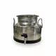 Kanna INOX füles  10 literes, csappal