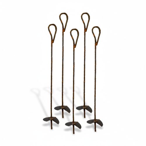 Vijak za zatezanje krajnjeg stupa, jak, neobložen, 5 komada