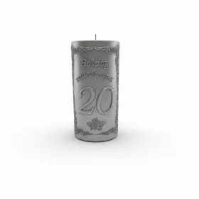 Plakett 20 év téglalap ezüst