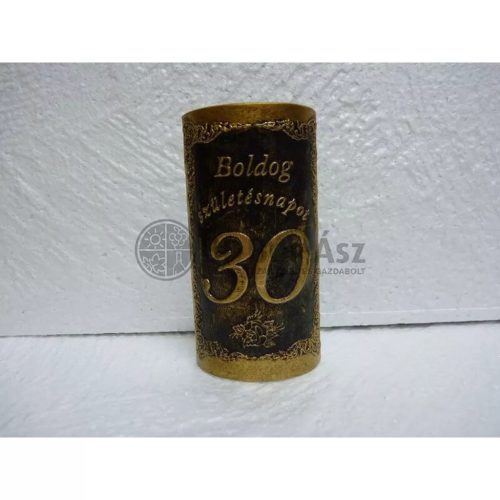Plakett 30 év téglalap arany