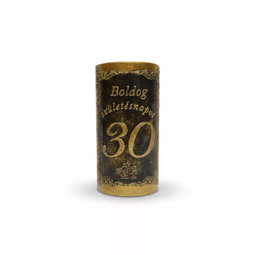 Plakett 30 év téglalap arany