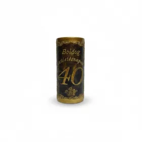 Plakett 40 év téglalap arany