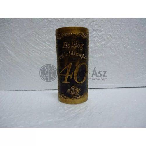 Plakett 40 év téglalap arany