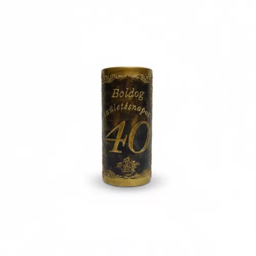 Plakett 40 év téglalap arany