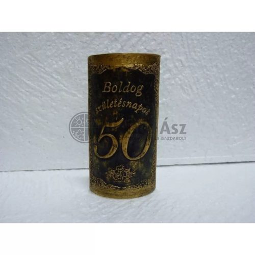 Plakett 50 év téglalap arany
