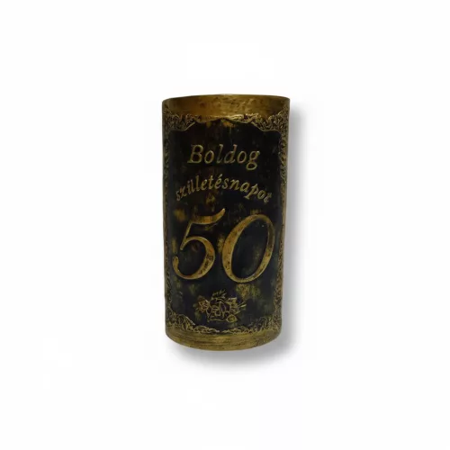 Plakett 50 év téglalap arany