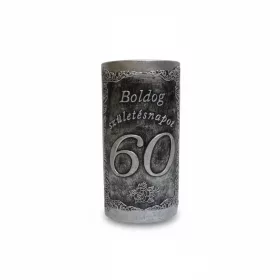 Plakett 60 év téglalap ezüst