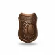 Plakett szilva pajzs bronz
