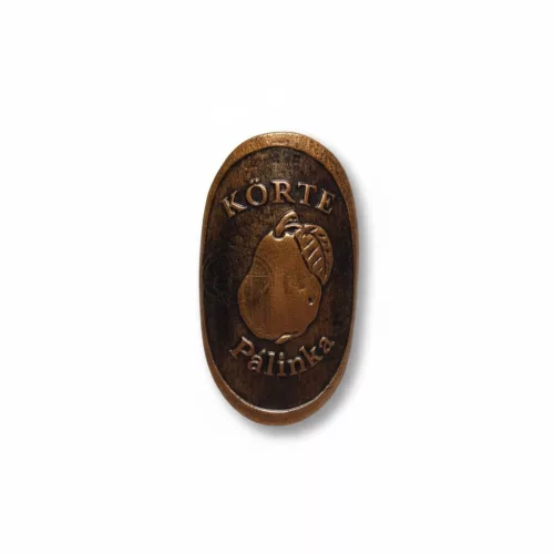Plakett körte ovál bronz