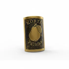 Placă de pere dreptunghi auriu