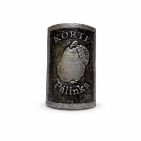 Placa pere dreptunghi argintie