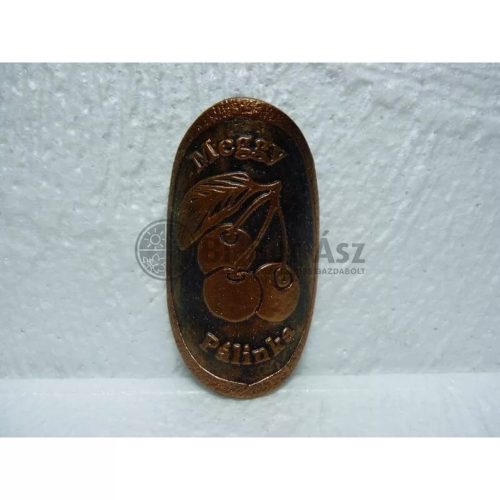 Plakett meggy ovál bronz