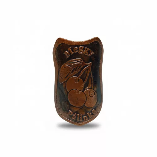 Plakett meggy pajzs bronz