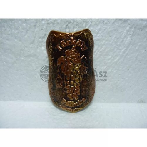 Plakett törköly pajzs bronz