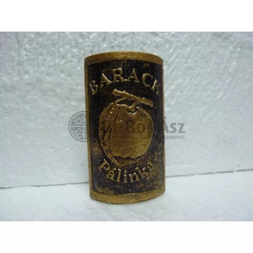 Plakett barack téglalap arany