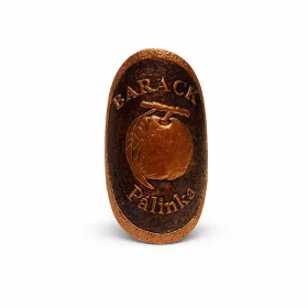Plakett barack ovál bronz