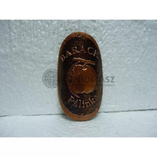 Plakett barack ovál bronz