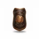 Plakett barack pajzs bronz