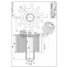 Gumilapát T-180 - kiálló csonkkal (FL széria, 1 sebességes)