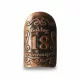 Plakett 18 év kicsi ovál bronz