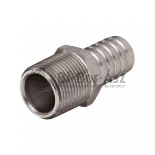 Tömlővég KM 1/4" INOX