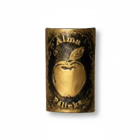 Plakett alma téglalap arany