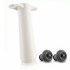 VacuVin Vacuum pump with 2 plugs White