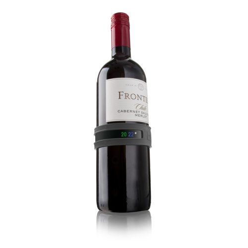 VacuVin Snap-on termometar za vino, crni