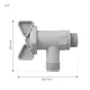 Atingeți plastic gri 3/4" nr. 3