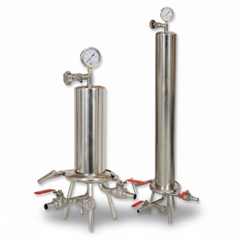 Filterkerzengehäuse komplett INOX 10" - Kugelhahn